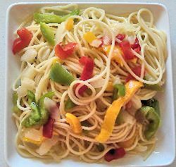 Bell Pepper Onion Pasta